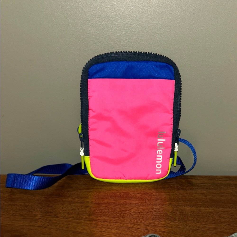 Lululemon Pink and Blue Crossbody Bag